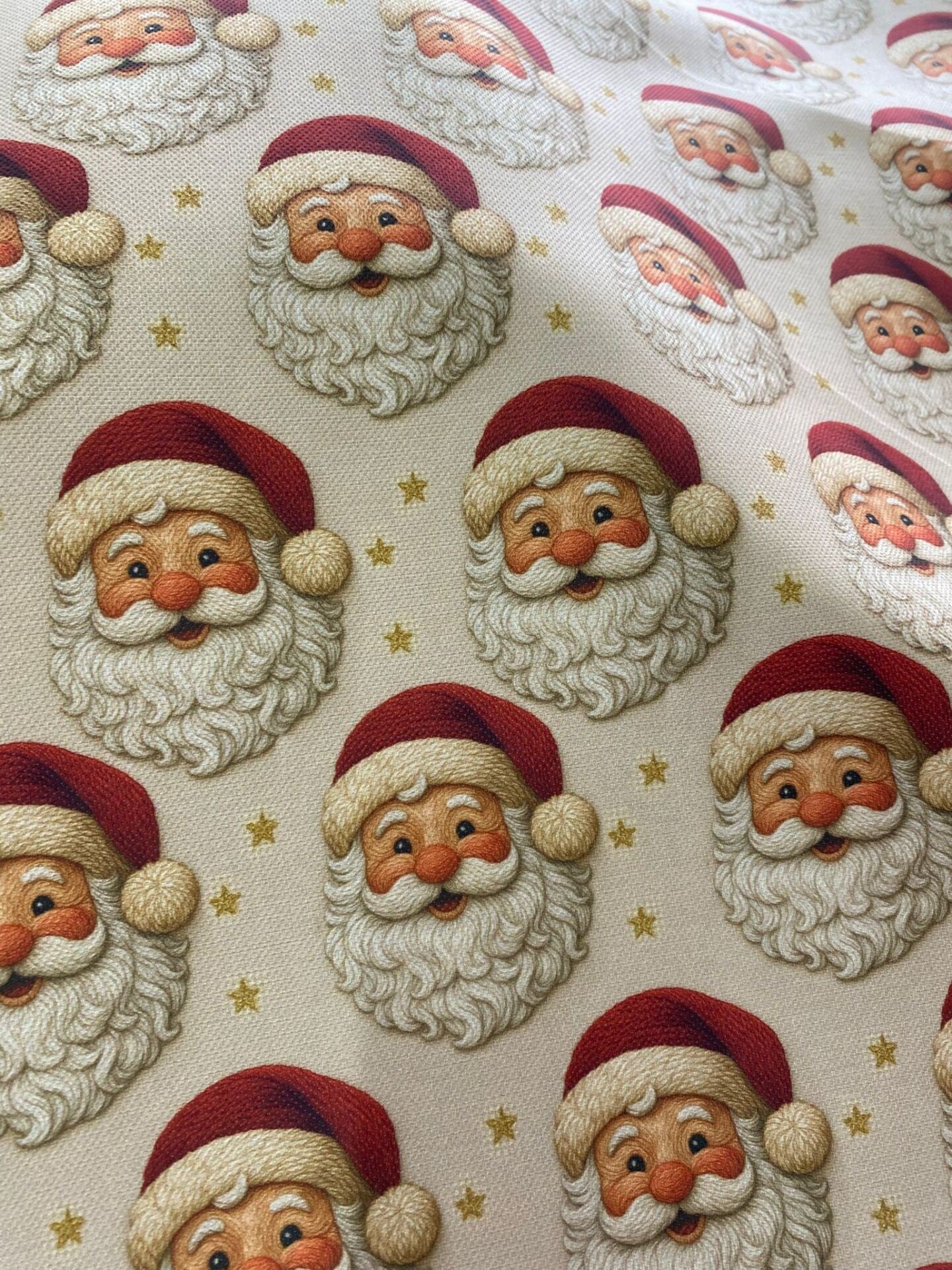 Noel Baba Masalı Desenli Kumaş