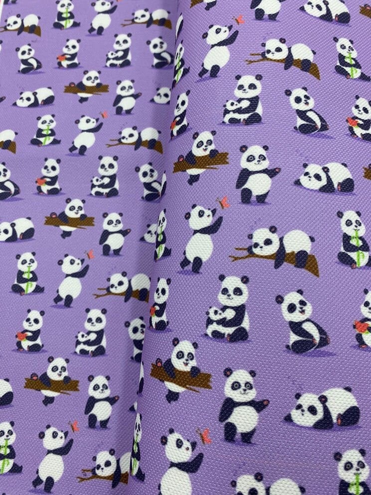 Panda Desenli Kumaş