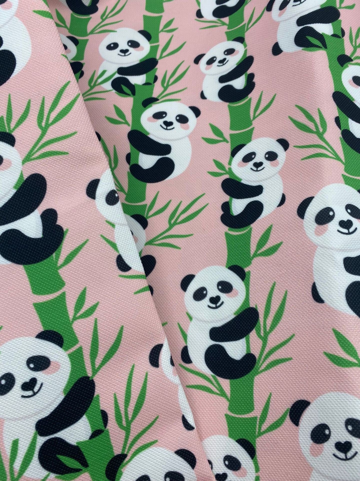 Panda Desenli Kumaş-2
