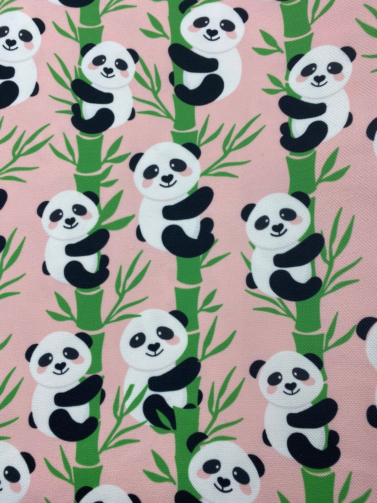 Panda Desenli Kumaş-2