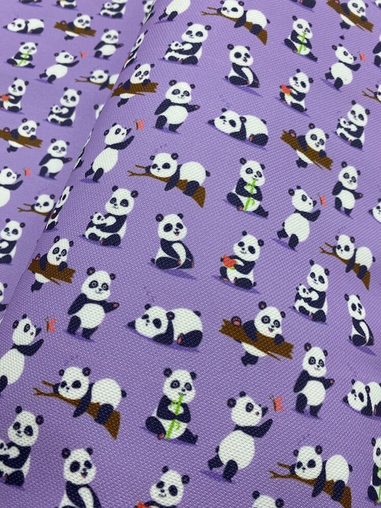 Panda Desenli Kumaş