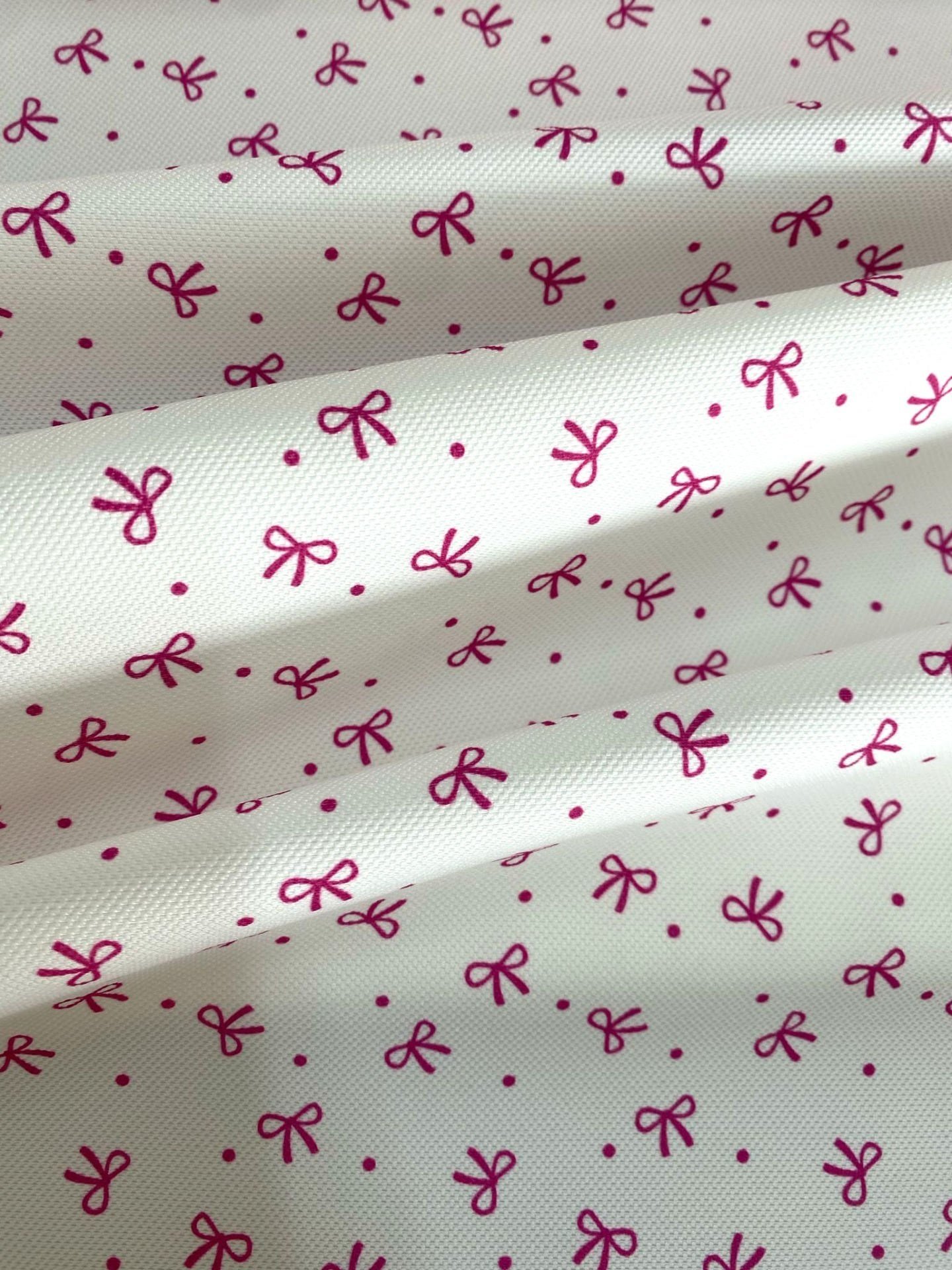Pembe Çıtır Fiyonk Kurdele 5 Desenli Kumaş