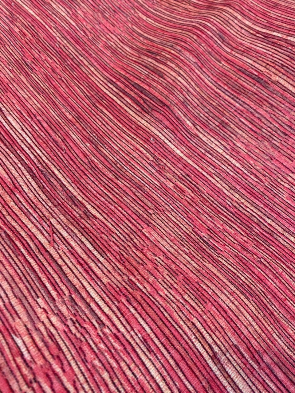 Pembe Kilim Desenli Döşemelik Kumaş