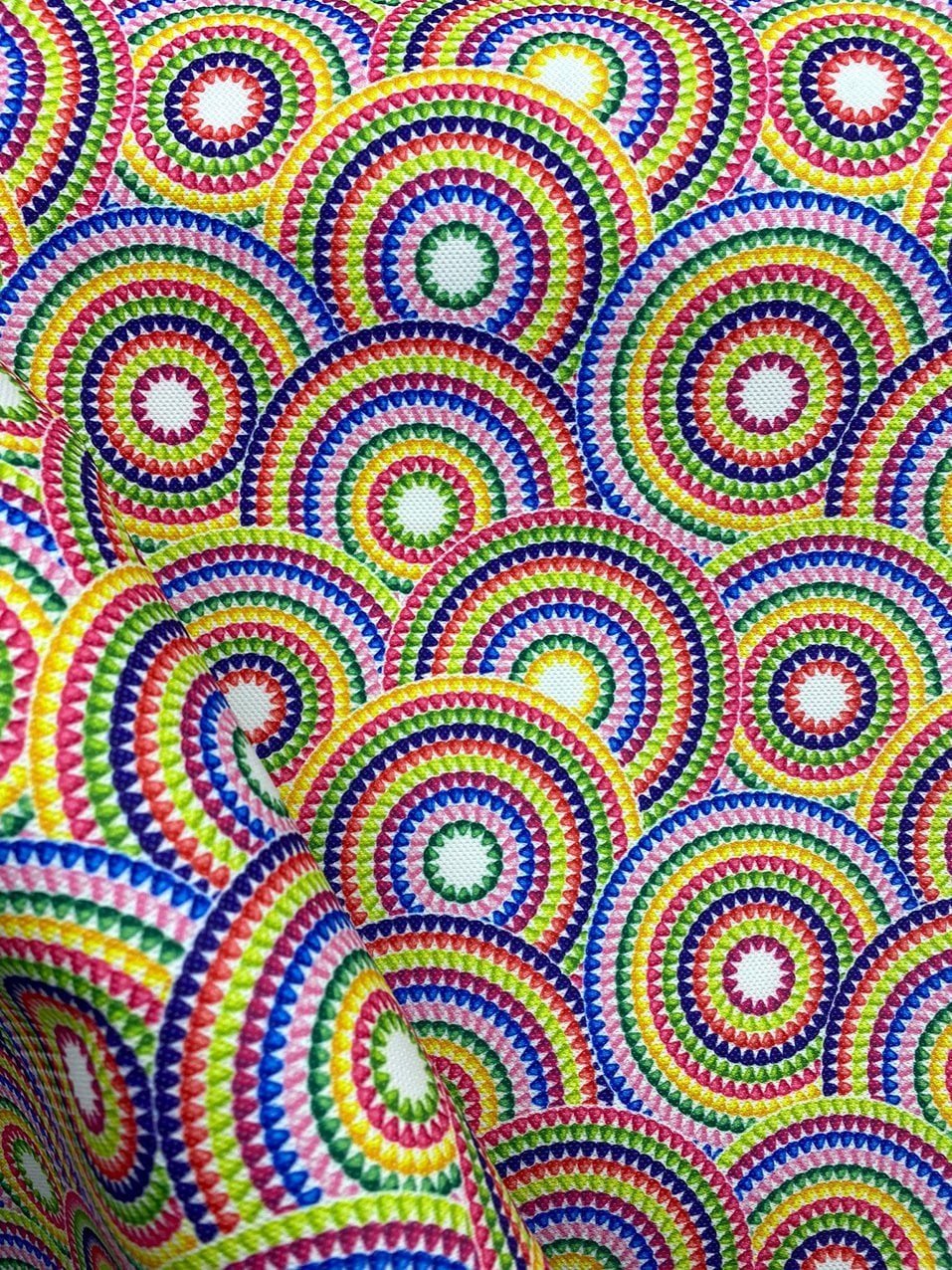 Renkli Mandala Desenli Kumaş 2