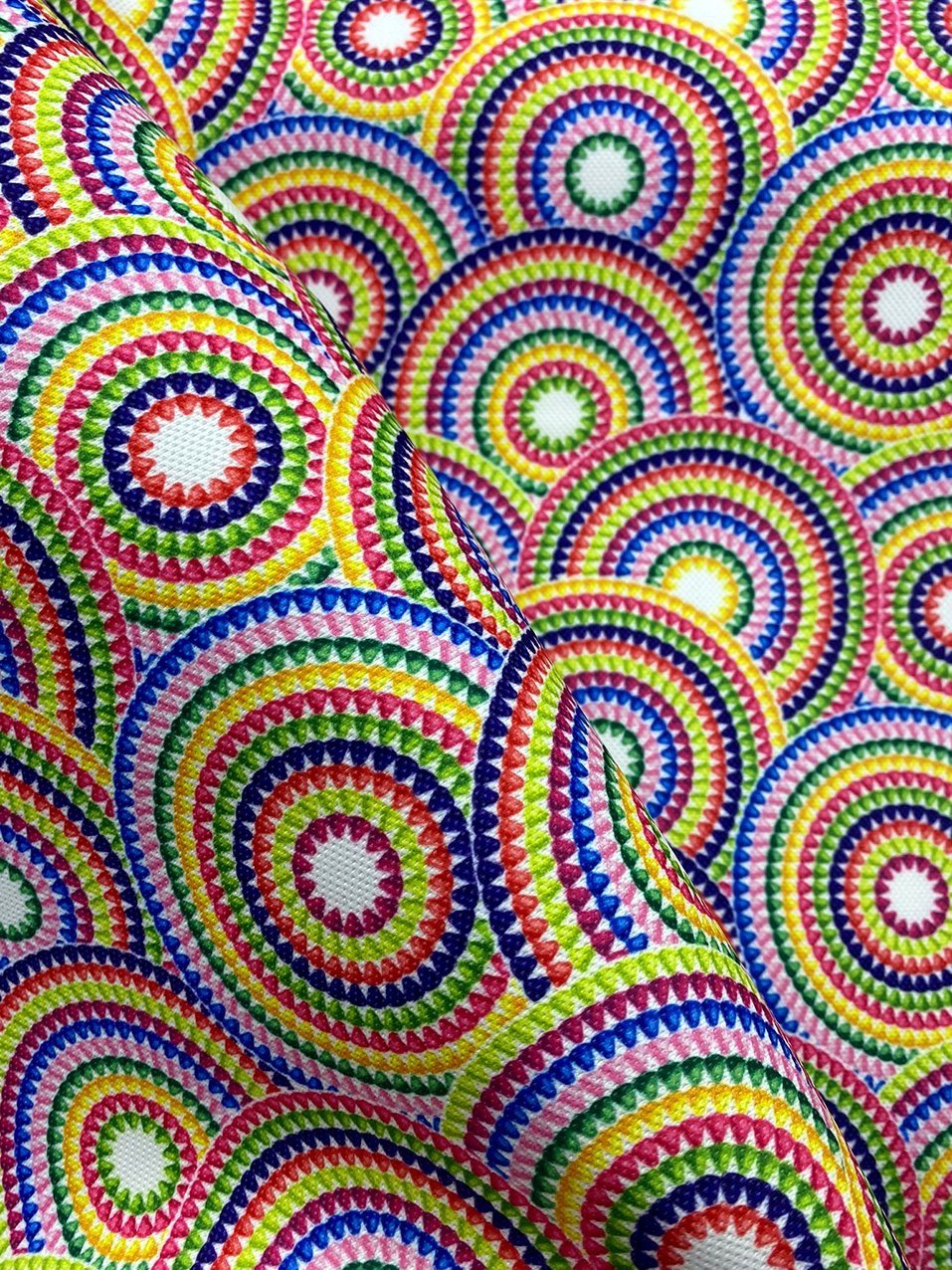 Renkli Mandala Desenli Kumaş 2