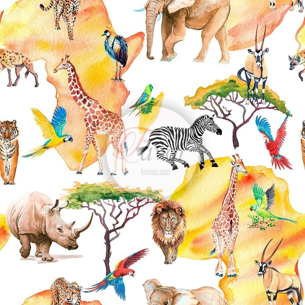 Safari Desenli Kumaş