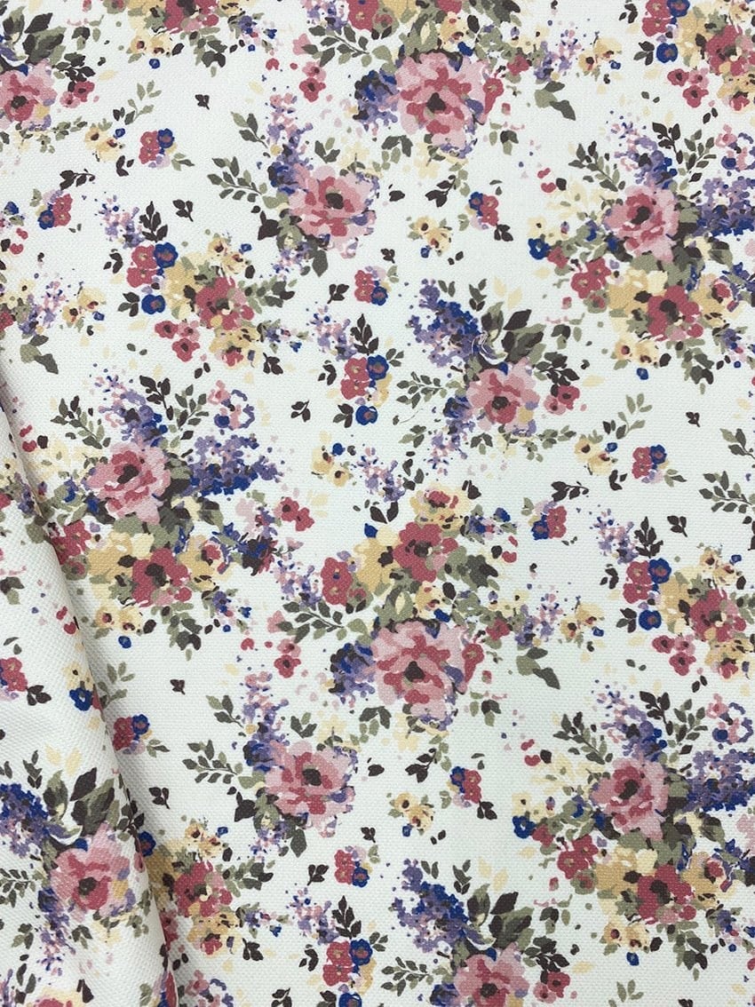 Soft Çiçek Buketi Desenli Kumaş