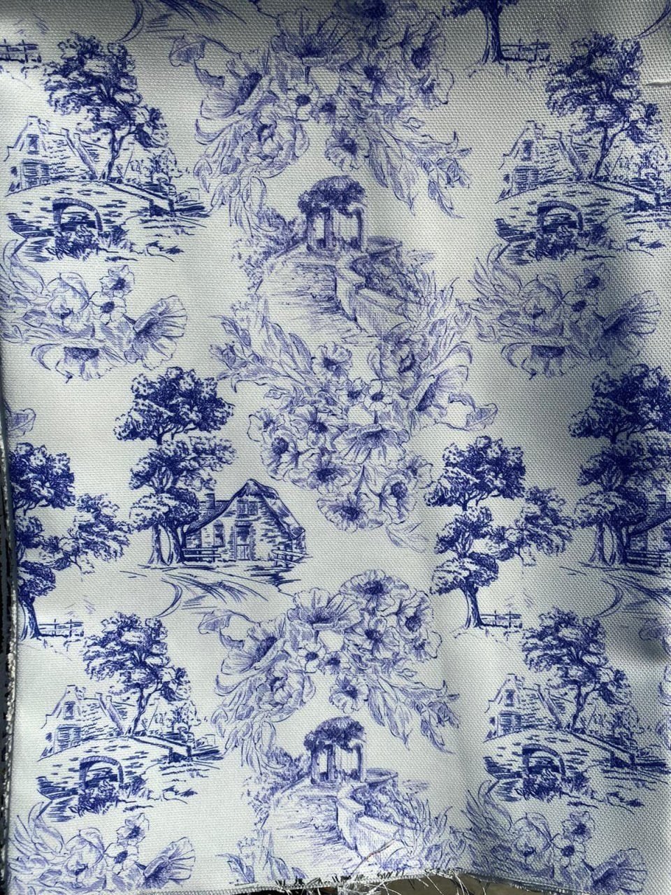 Toile De jouy Desenli Kumaş 2