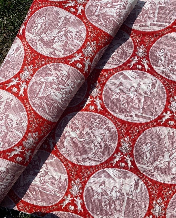Toile De jouy Desenli Kumaş 3