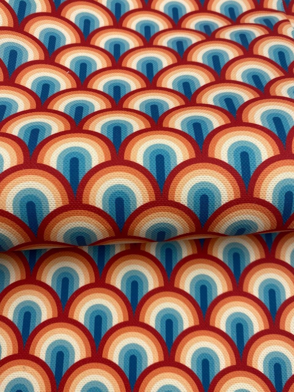 Vintage Geometrik Desenli Kumaş