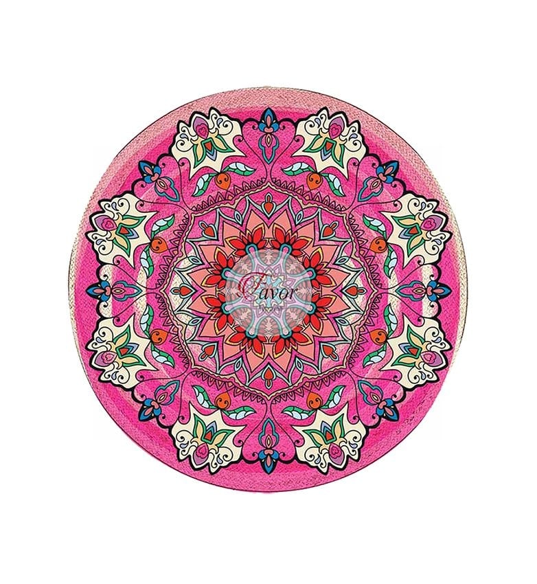 Yeşil Mandala Desenli Kumaş