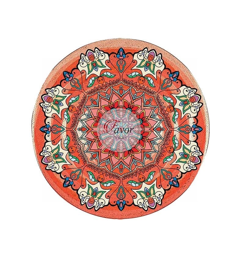 Yeşil Mandala Desenli Kumaş