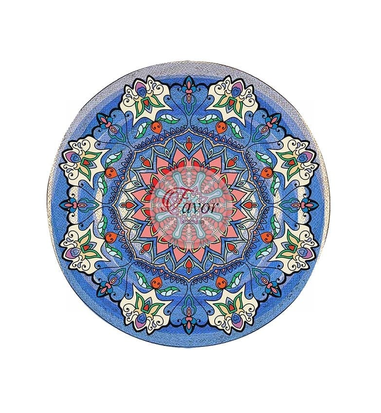 Yeşil Mandala Desenli Kumaş