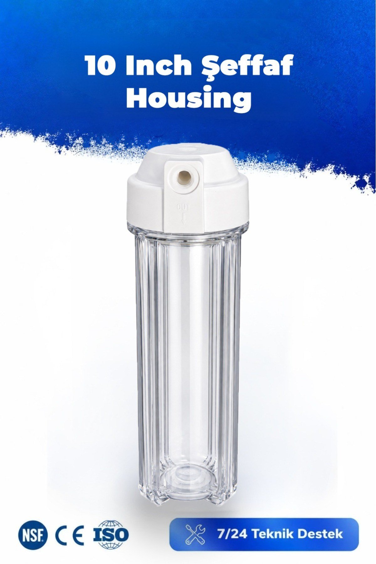 10 Inch Şeffaf Housing