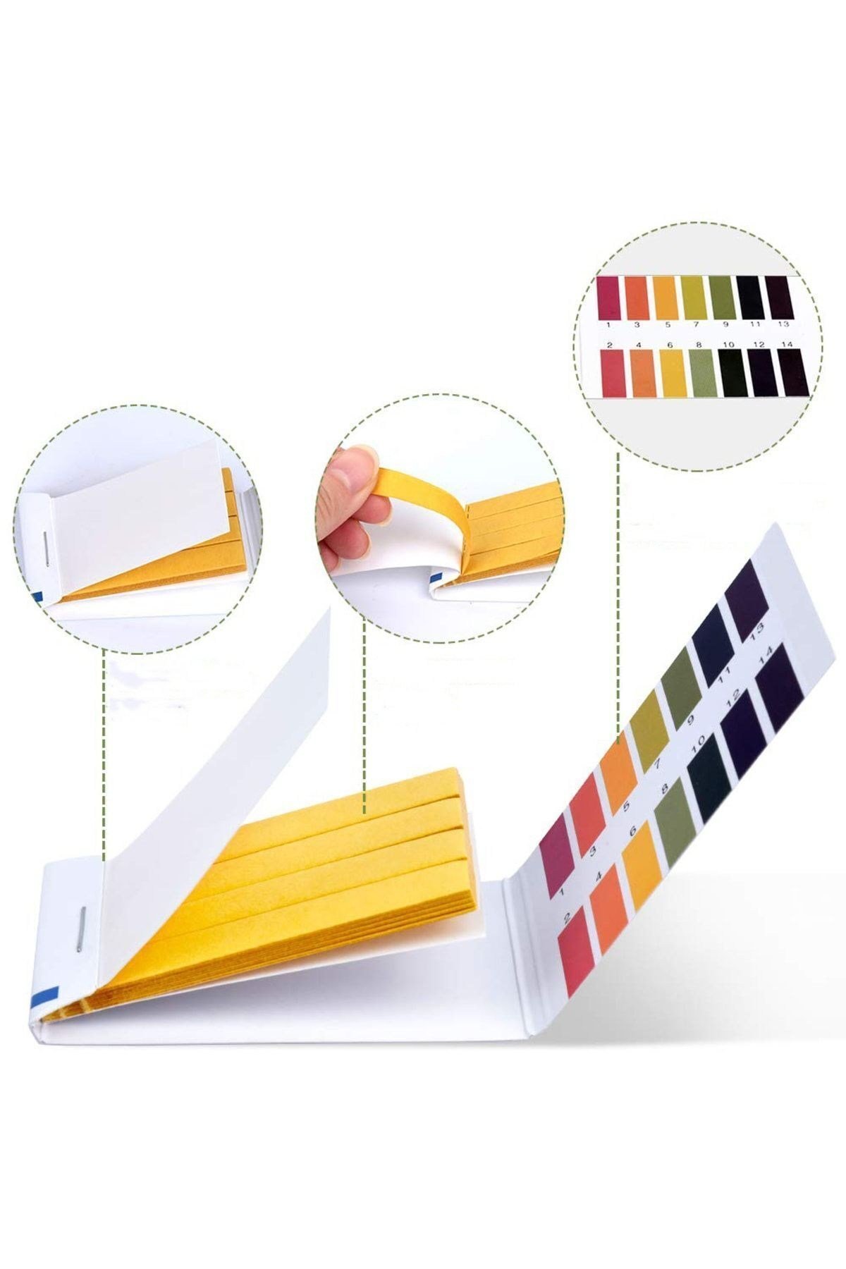 80 Adet Ph Ölçme Kağıdı - Ph Ölçer Litmus Turnusol Kağıdı Ph Ölçüm Cihazı, Ph Test Kağıdı Ph Paper