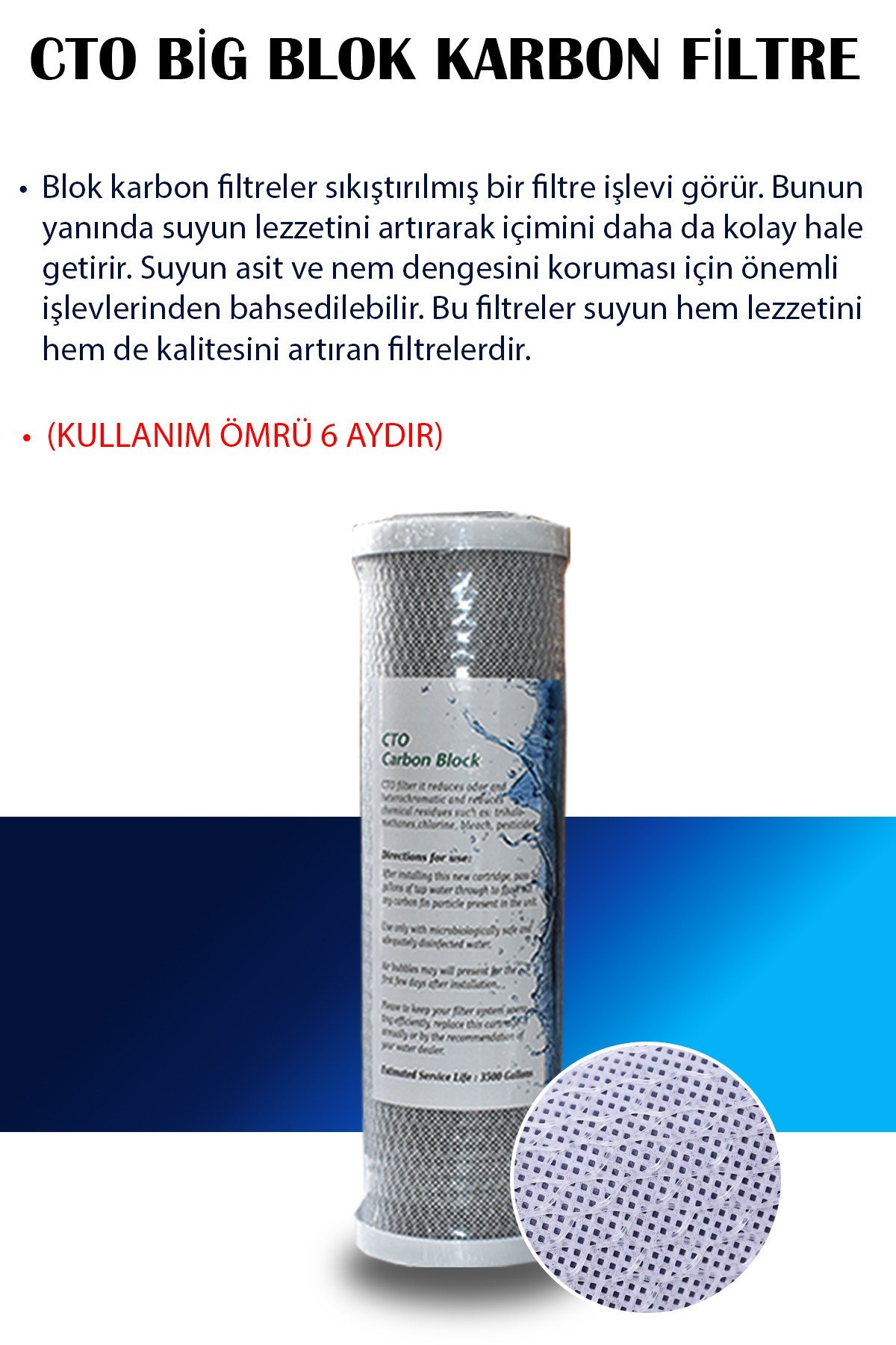 İhlas Cebilon Su Arıtma Cihazı Uyumlu 4 Aşamalı Nsf Onaylı Filtre Seti