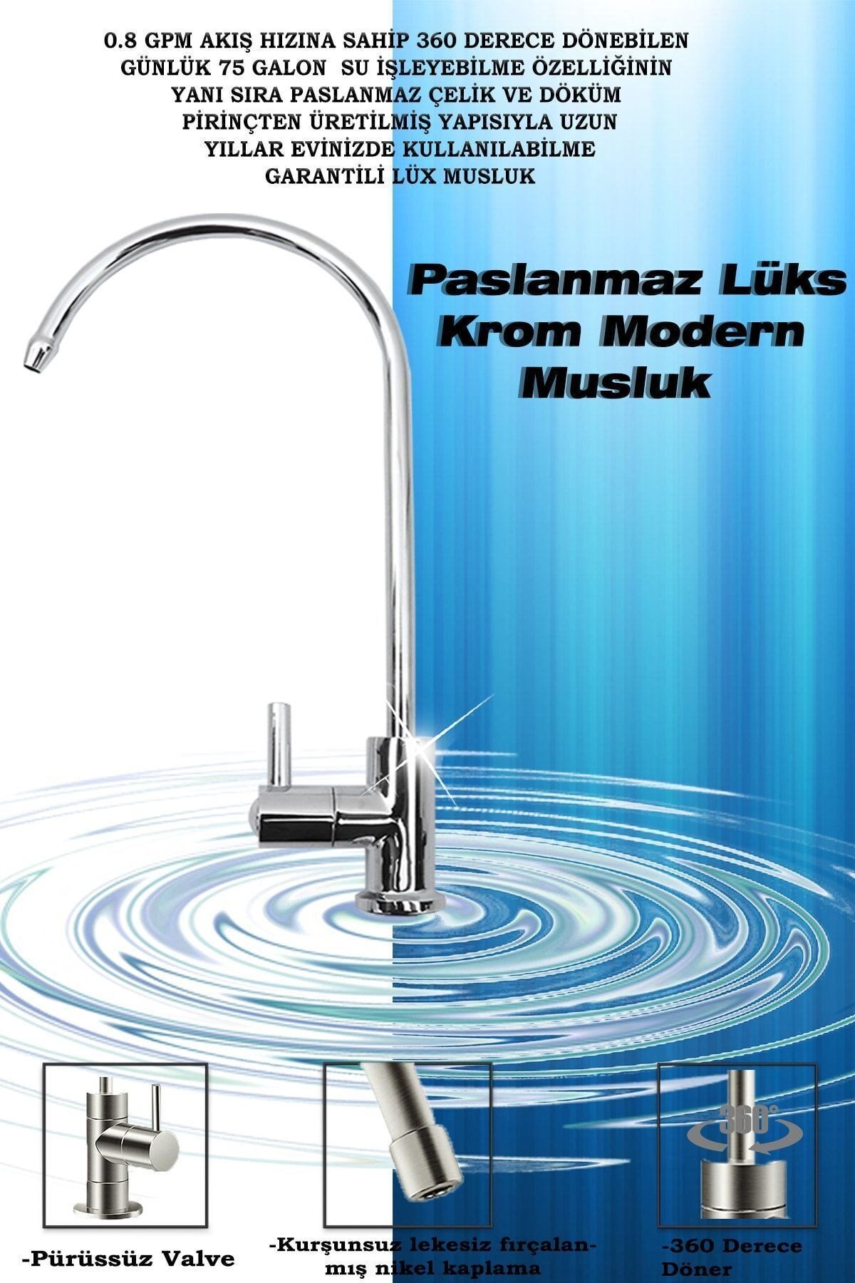 Wm21 Premium Ultramineral Ters Osmoz Metal 8 Litre Çelik Tanklı Su Arıtma Cihazı