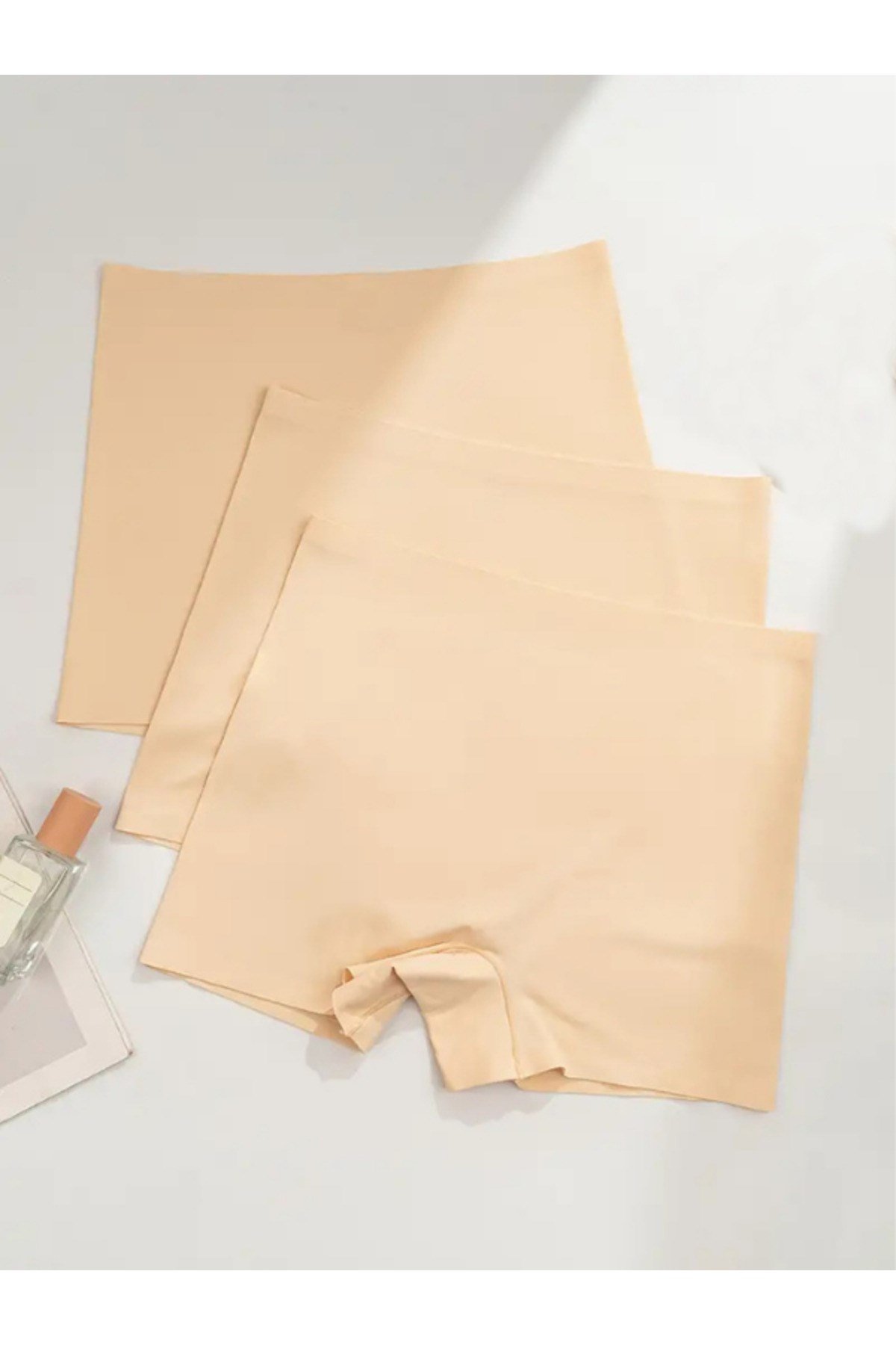 Basic Lazer Kesim Dikişsiz Kadın Boxer Külot 3'lü Paket