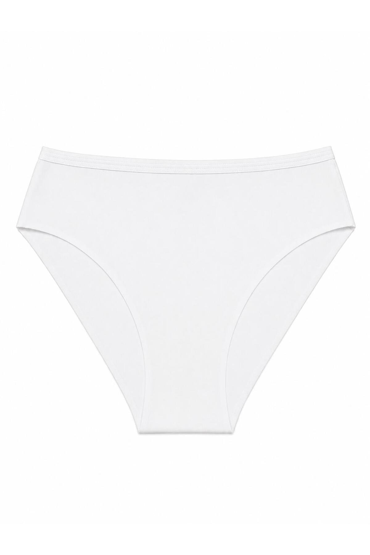 Kadın (Beli Lastikli) 6'lı Dikişsiz Lazer Kesim Iz Yapmaz Likralı Bikini Slip Külot Premium Esnek ve Yumuşak