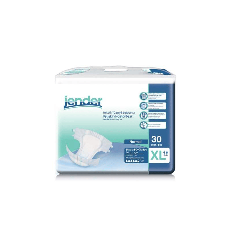 Jender XLarge Bel Bantlı Yetişkin Hasta Bezi 30 Adet