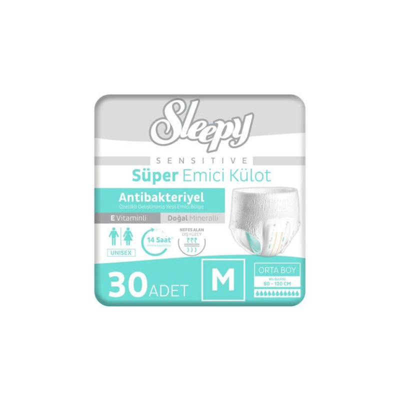 Sleepy Medium Emici Külot Yetişkin Hasta Bezi 30 Adet
