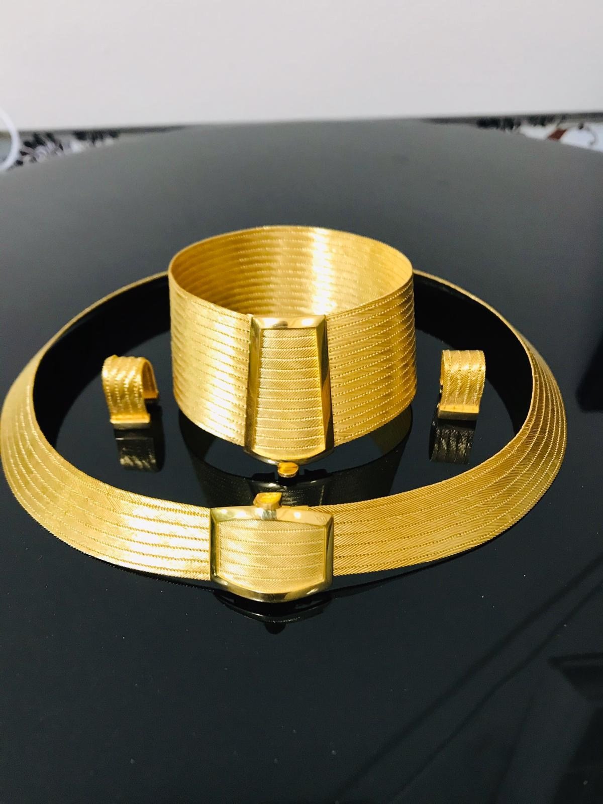 15 Sıra Bileklik 7 Sıra Kolye Küpe Trabzon Hasır Takım
