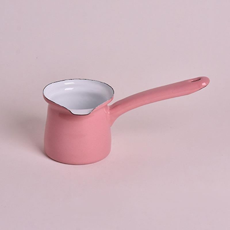 Emaye Cezve Pembe