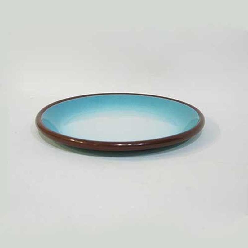Emaye Degrade Turkuaz Tabak 17 cm