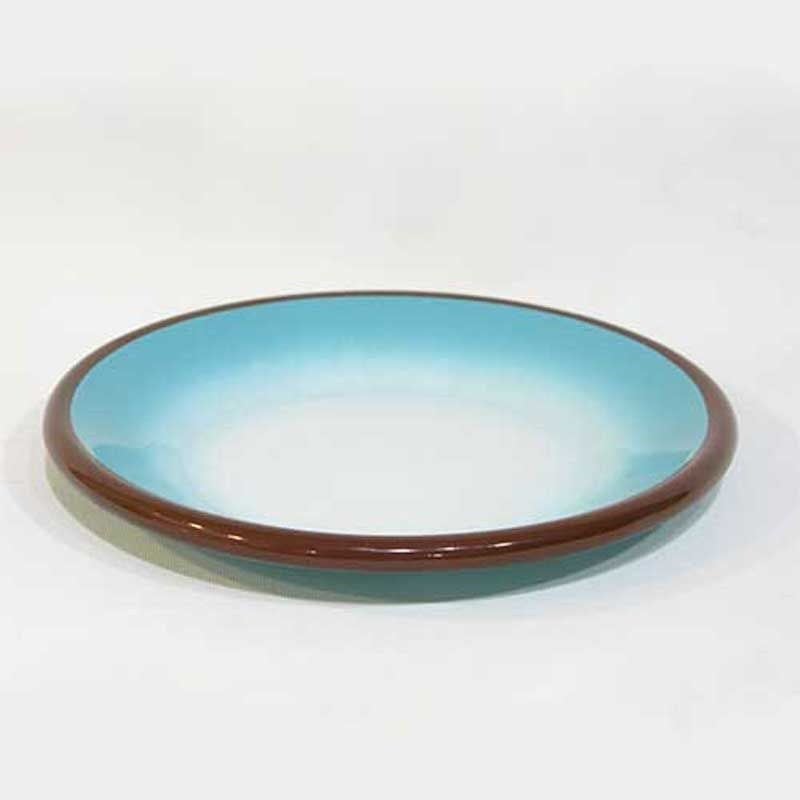 Emaye Degrade Turkuaz Tabak 21 cm