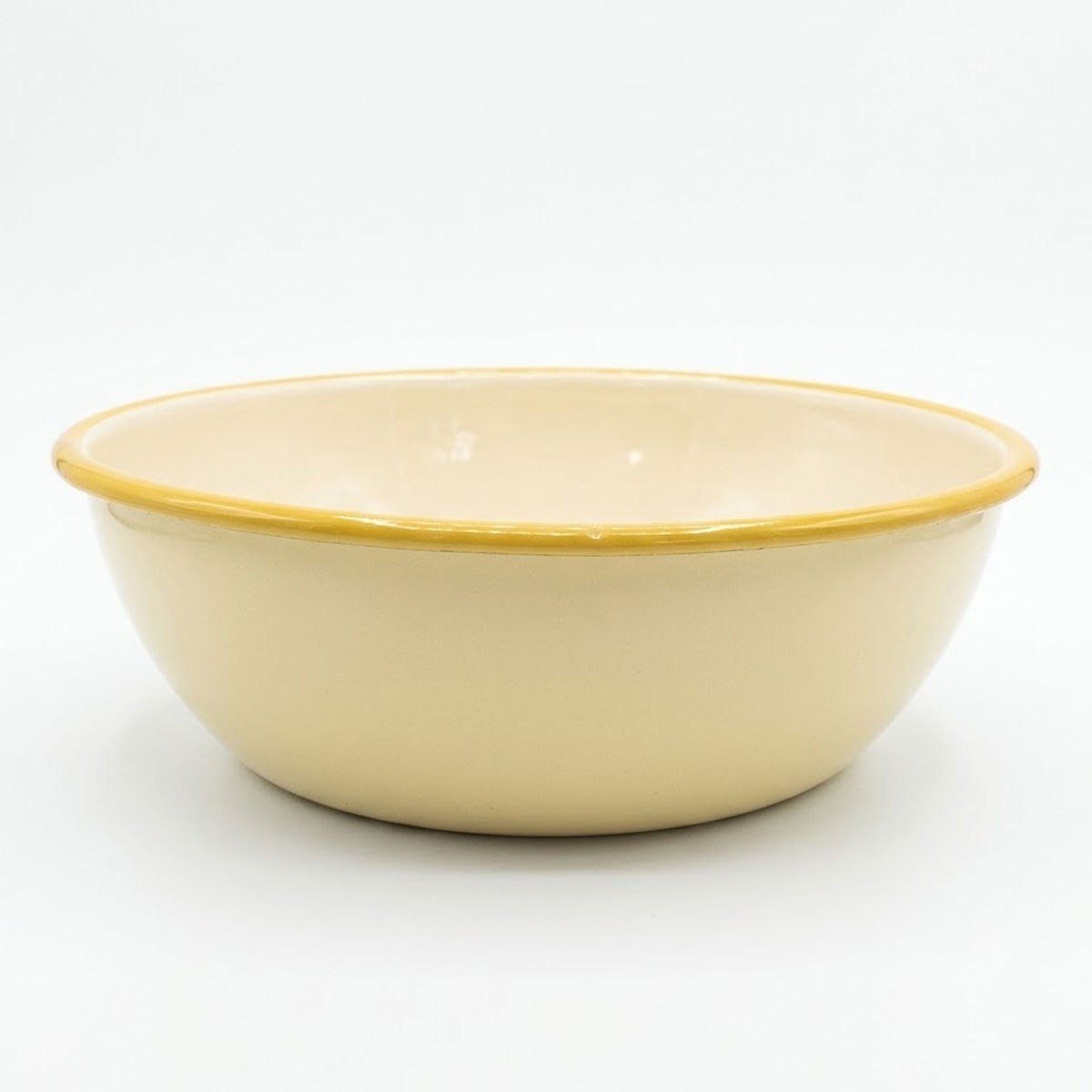 Emaye Hamur Yoğurma Kasesi 32 cm Bal Kordon Sarı