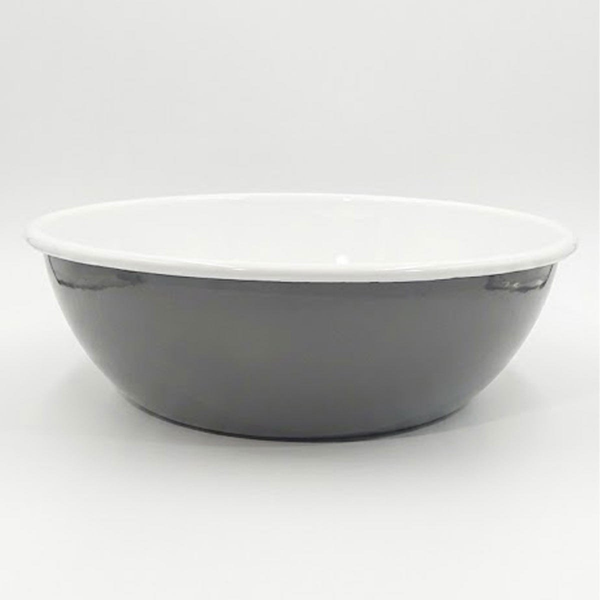 Emaye Hamur Yoğurma Kasesi 32 cm Gri