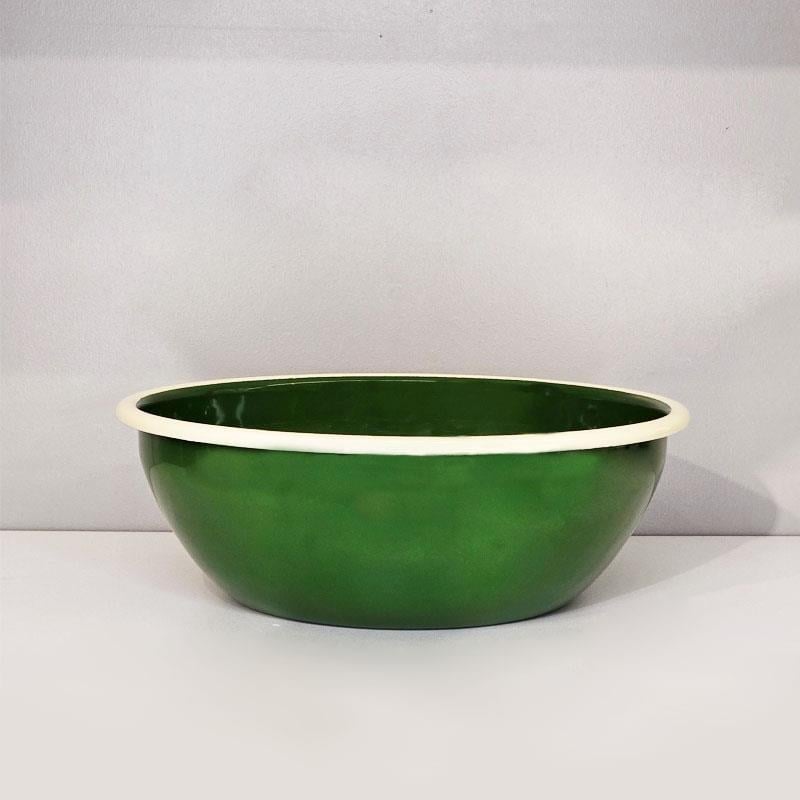 Emaye Kase 26 cm | Asker Yeşili