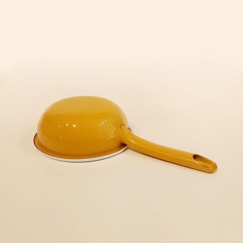 Emaye Kaserol 14 cm Oksit Sarı