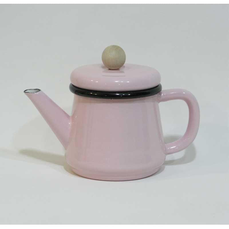 Emaye Konik Demlik Pembe 500 cc