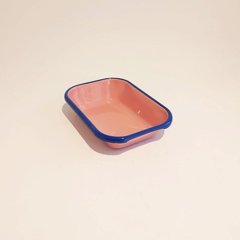 Emaye Meze Tabağı G. Kurusu Kobalt 17 x 12 cm