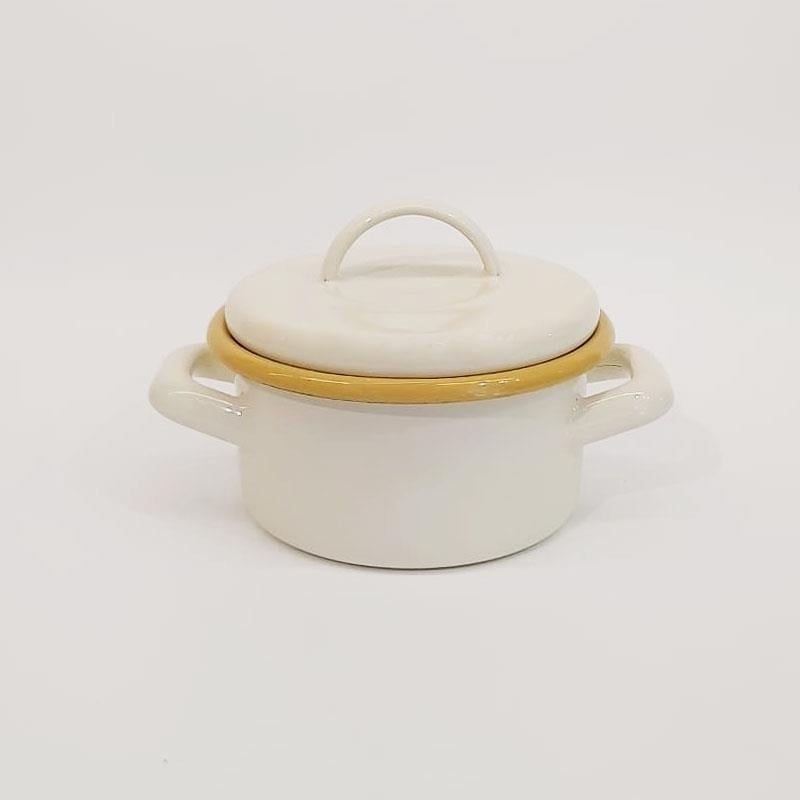 Emaye Mini Tencere 12 cm Bal