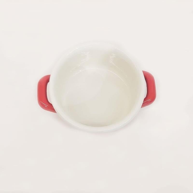 Emaye Mini Tencere 12 cm Kırmızı