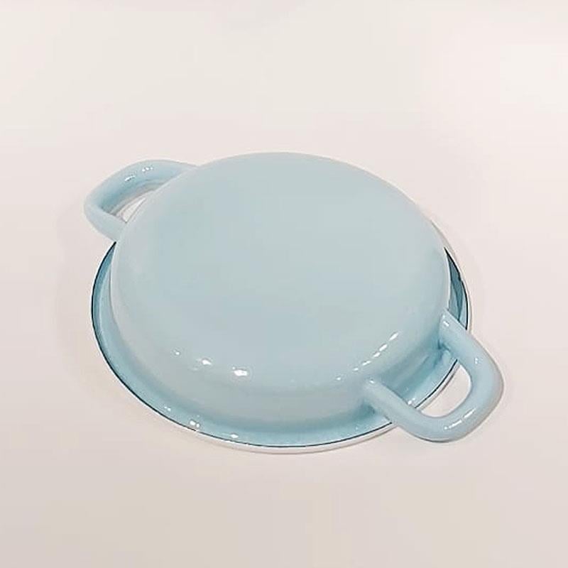 Emaye Sahan 19 cm Nil Mavi