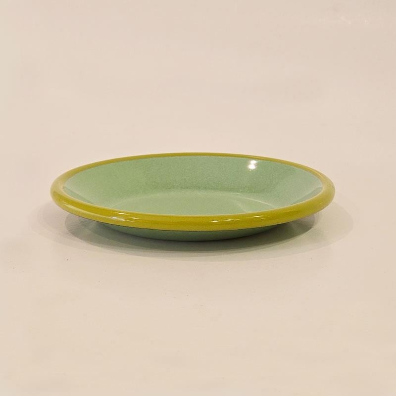 Emaye Tabak 12 cm Nil Yeşili Kordon Fıstık Yeşili