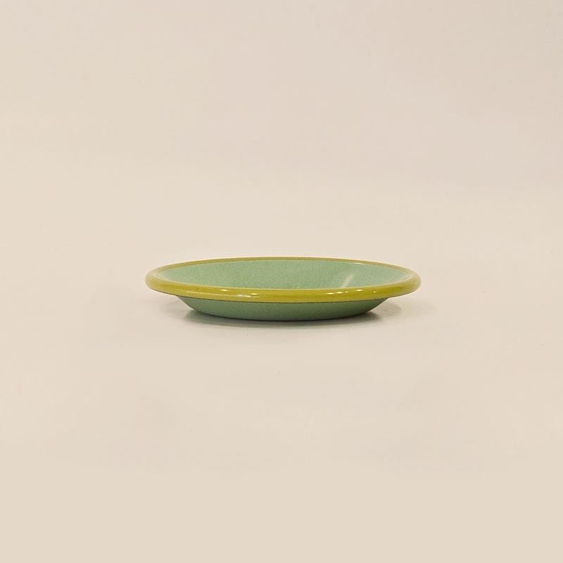 Emaye Tabak 12 cm Nil Yeşili Kordon Fıstık Yeşili