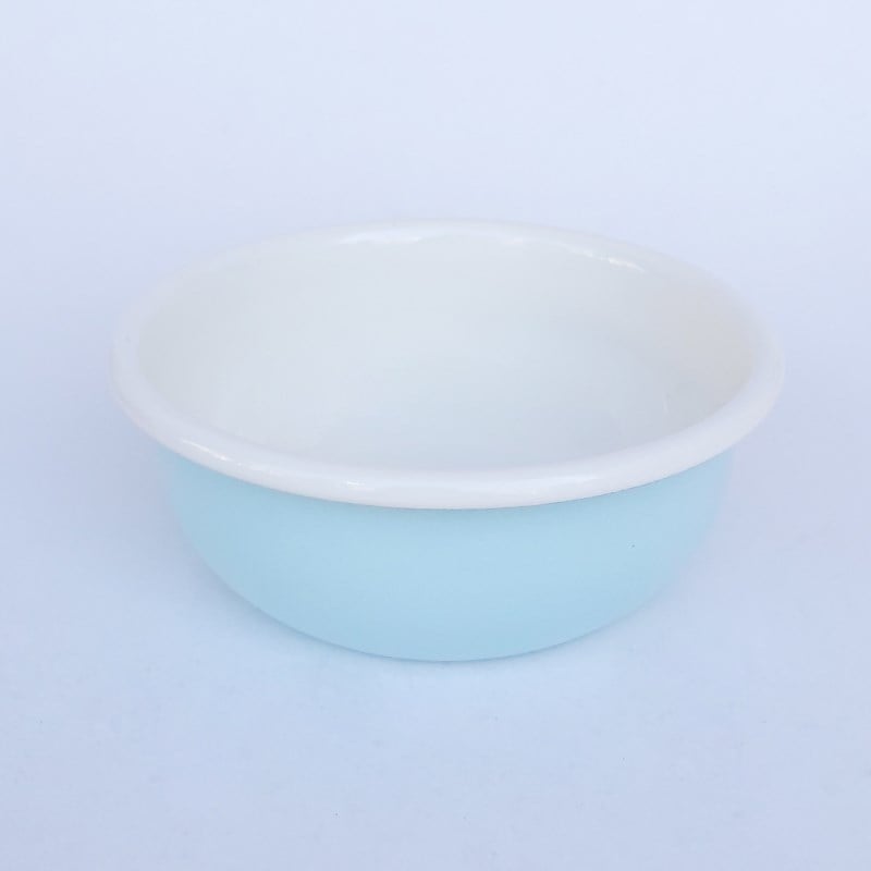 Emayra Emaye Kase 12 cm | Nil Mavi İç Beyaz