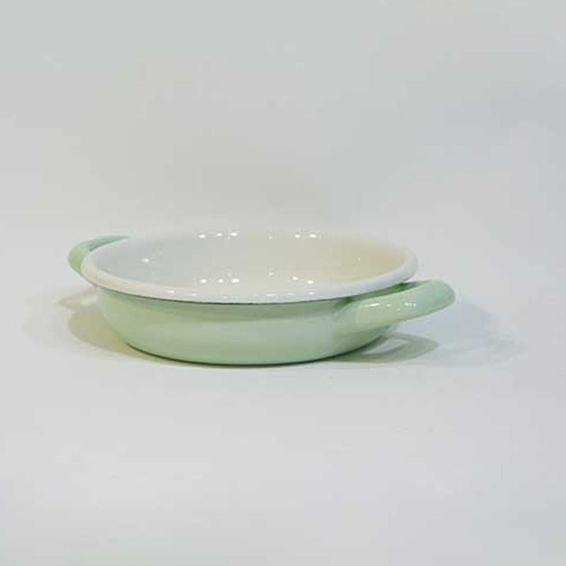 Renkli Emaye Sahan 16 cm Mint Yeşil