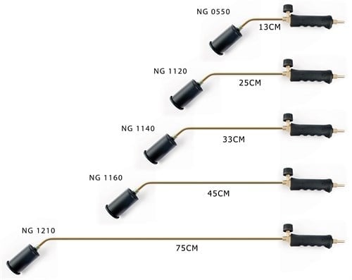PROPAN TAV VE KAYNAK TAKIMI  57 MM METAL BAŞLIKLI 75 CM BOYUN