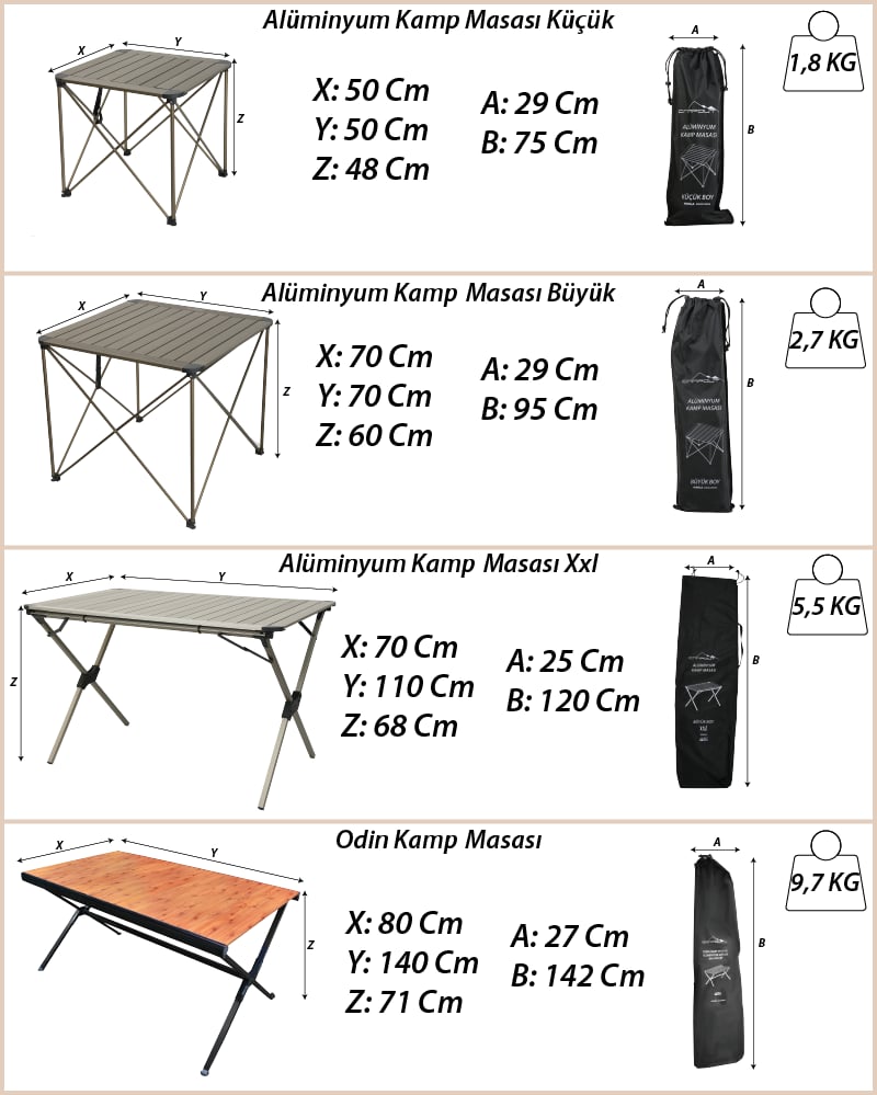 Alüminyum Büyük Masa + 2 Fırat Sandalye Set