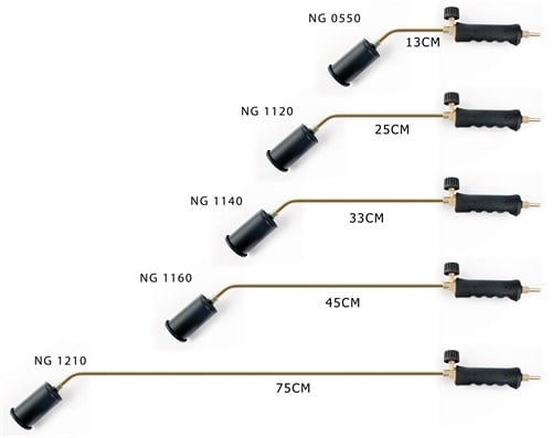 PROPAN TAV VE KAYNAK TAKIMI  57 MM METAL BAŞLIKLI 45 CM BOYUN