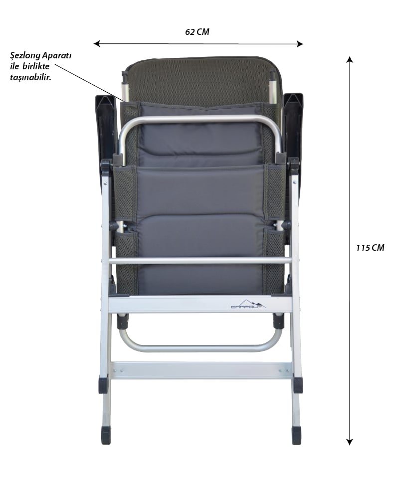 CAMPOUT 4 MEVSİM ŞEZLONG SANDALYE