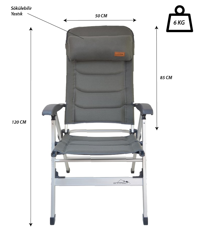 CAMPOUT 4 MEVSİM ŞEZLONG SANDALYE