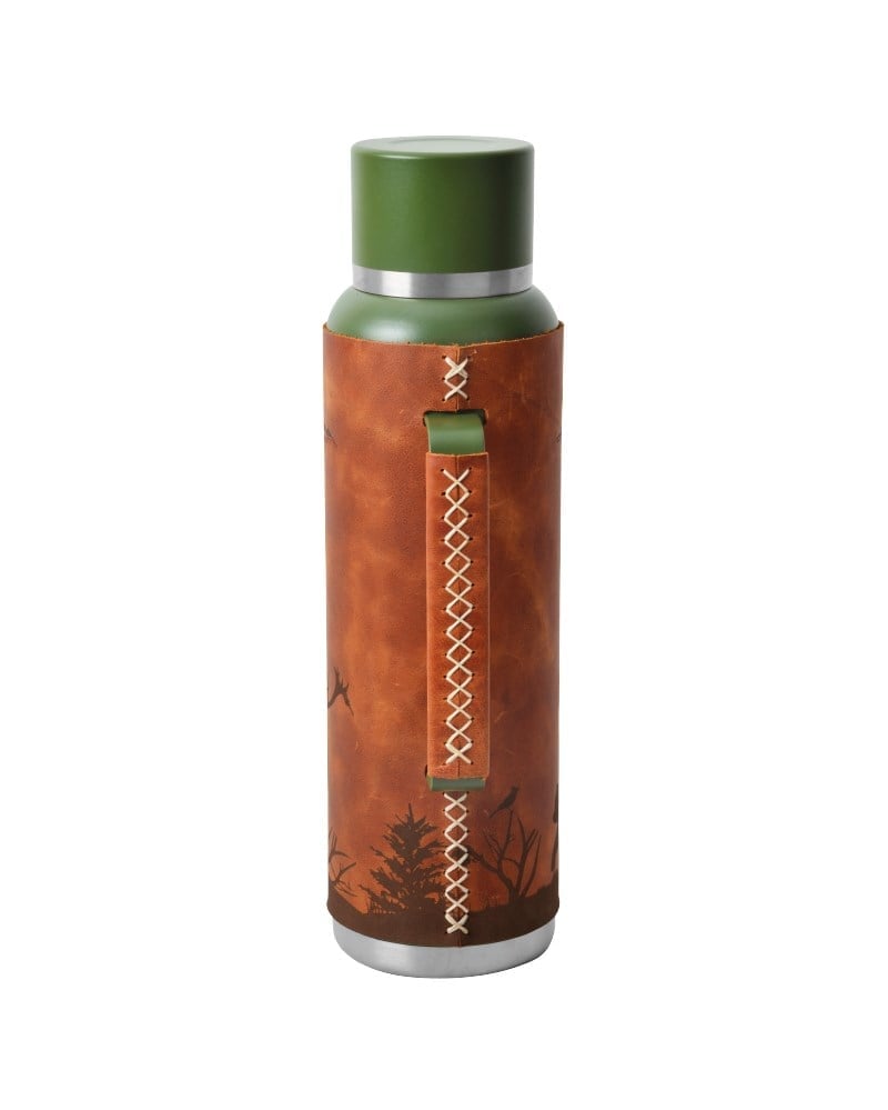 CAMPOUT ÇİFT KATMANLI TERMOS 1500 ML DERİ KAPLI