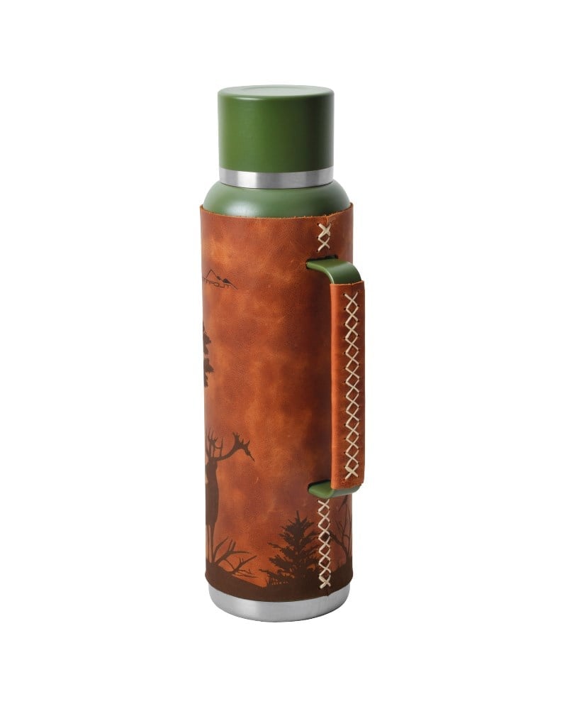 CAMPOUT ÇİFT KATMANLI TERMOS 1500 ML DERİ KAPLI