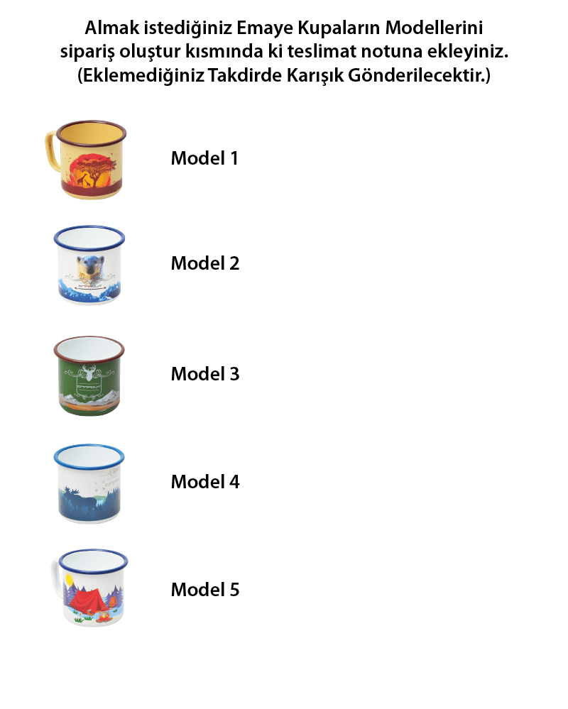 EMAYE KUPA 4'LÜ SET